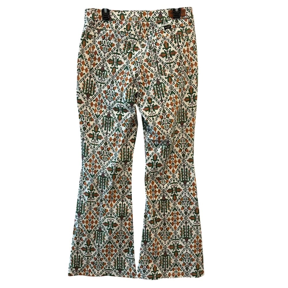 Wrangler Womens High Rise Fierce Flare Jeans Floral Damask Print 12x32 NEW - Picture 4 of 7